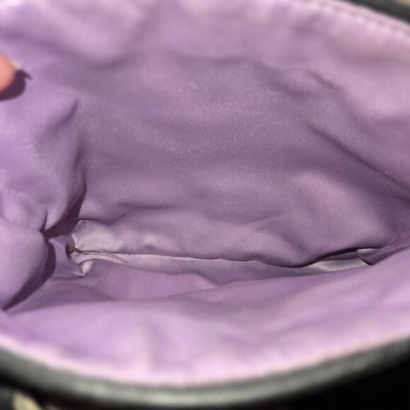 VTG Coach Purse Signature Stripe C Swingback Crossbody Bag Gray Black Zipper - Picture 9 of 13